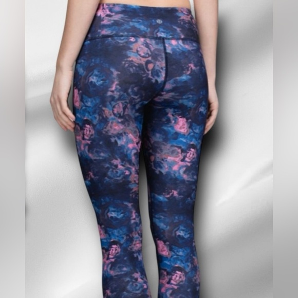 lululemon athletica Pants - Lululemon Wunder Under Pant Full-On Luon Moody Mirage Bark Berry Deep Navy